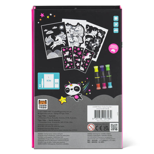 Set para Colorear Neón – Unicornios y Amigos