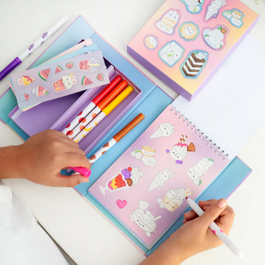 Pilas de Stickers Aromatizados – Postres Soñados