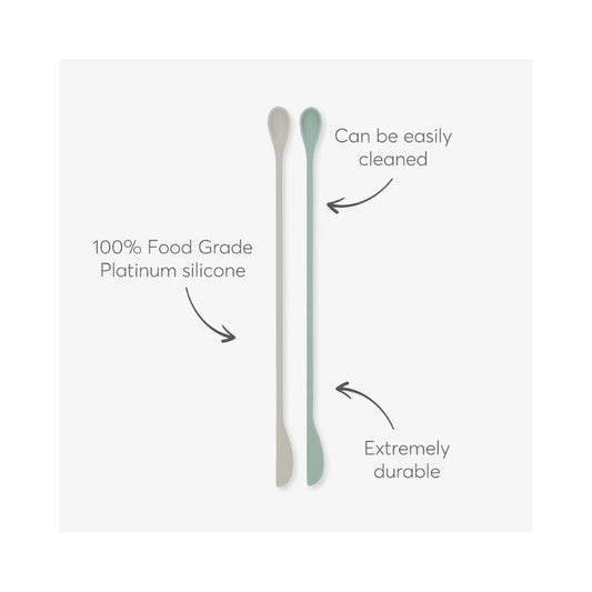 Set de cucharas para remover 2pc de silicona platino