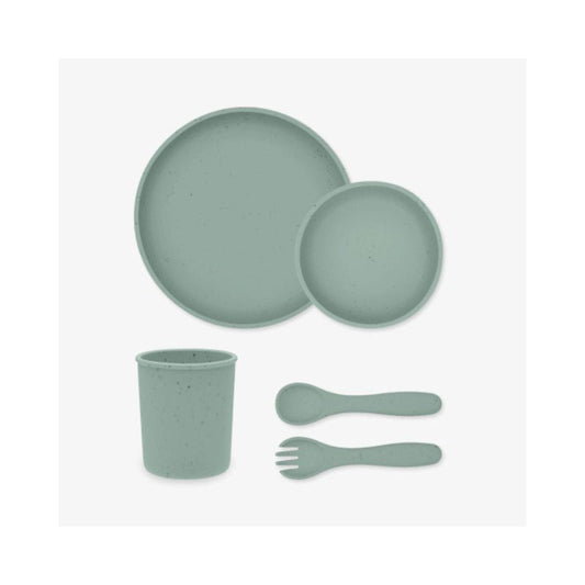 Set de Alimentación 5 Piezas de Silicona Platinum Sage