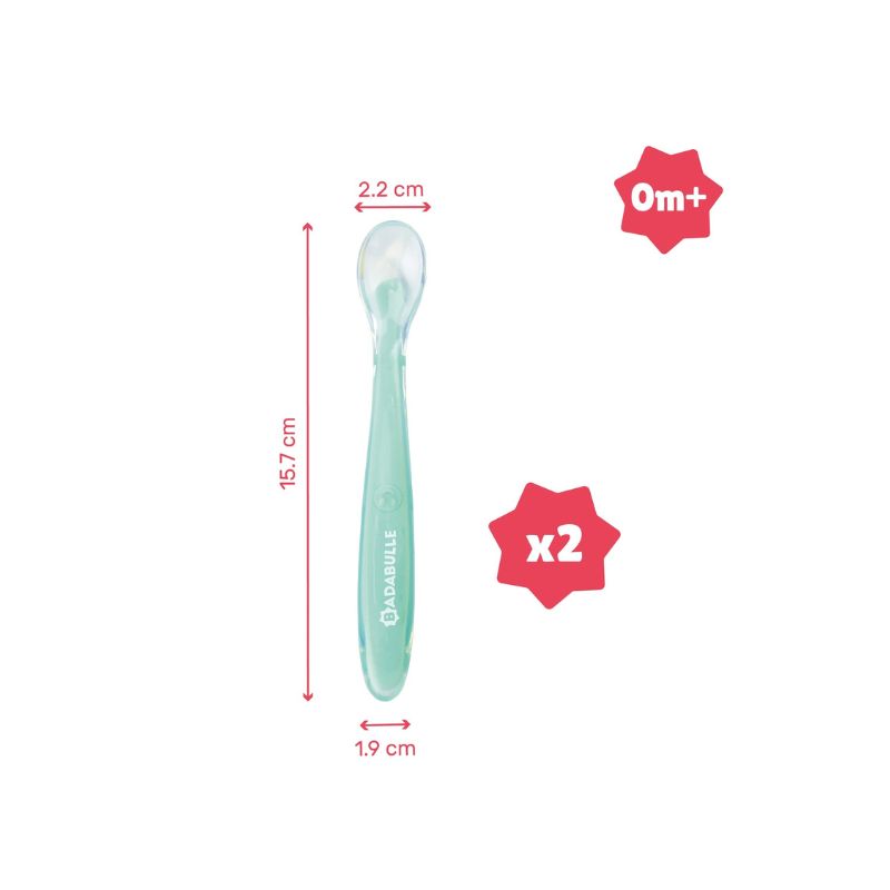 Cuchara de silicona x2