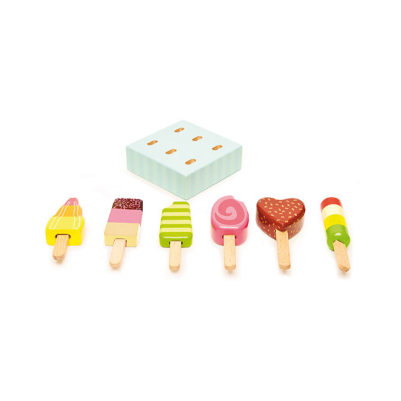 set de 6 paletas de helados (le toy van)