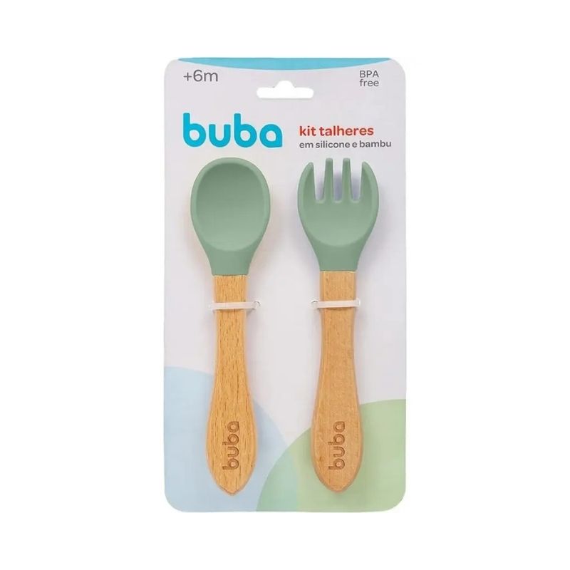 Kit de cubiertos verde