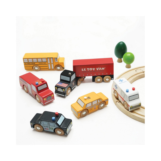 Set de autos newyorkinos (le toy van)