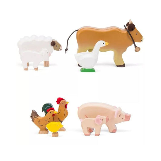 Set x9 animales de la granja