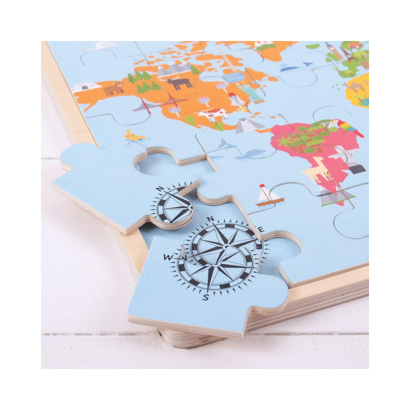 Rompecabezas del mapamundi