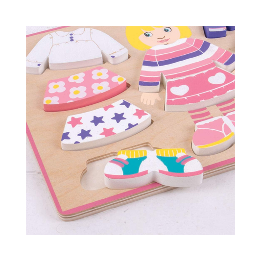 Rompecabezas de vestir niña