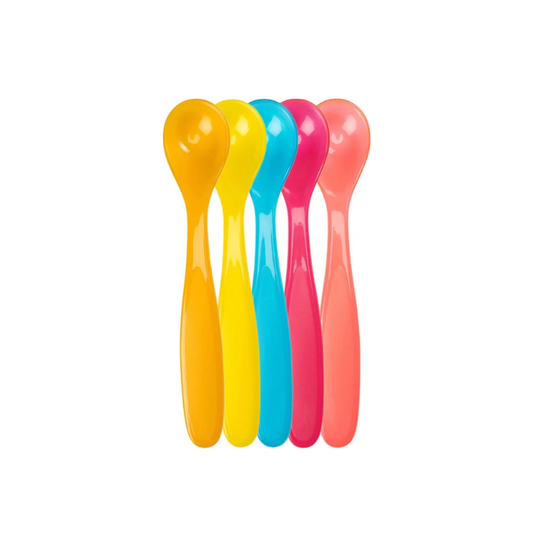 Set de 5 cucharas flexibles - colores divertidos