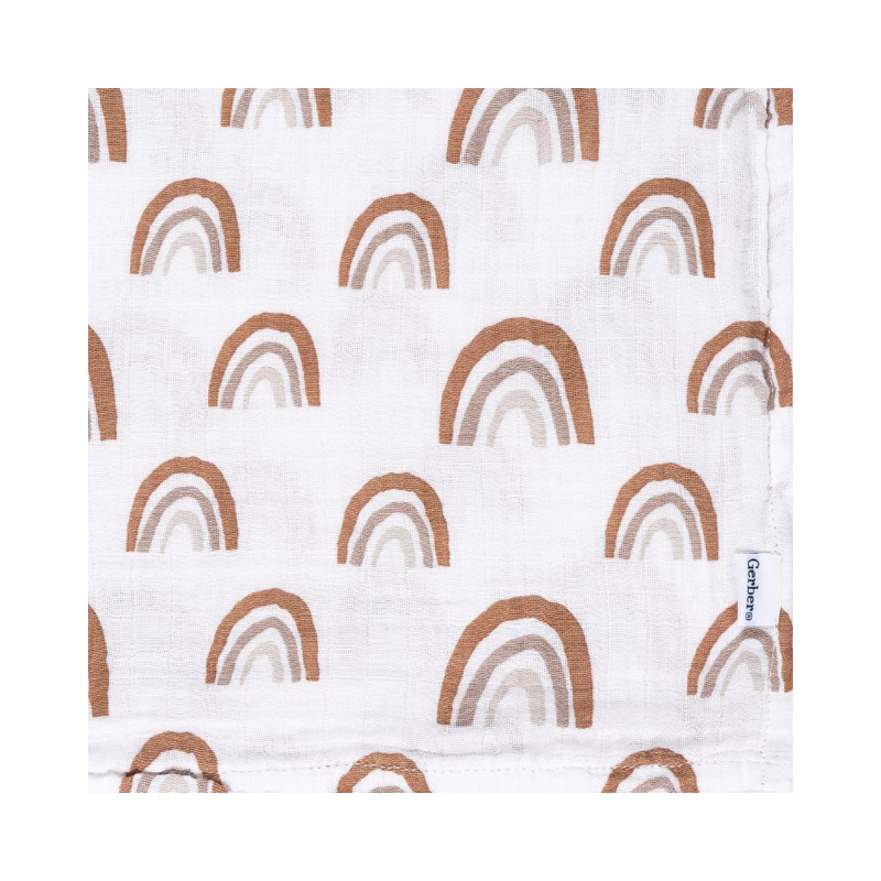Mantas de muselina para bebé 2pc - Boho rainbow