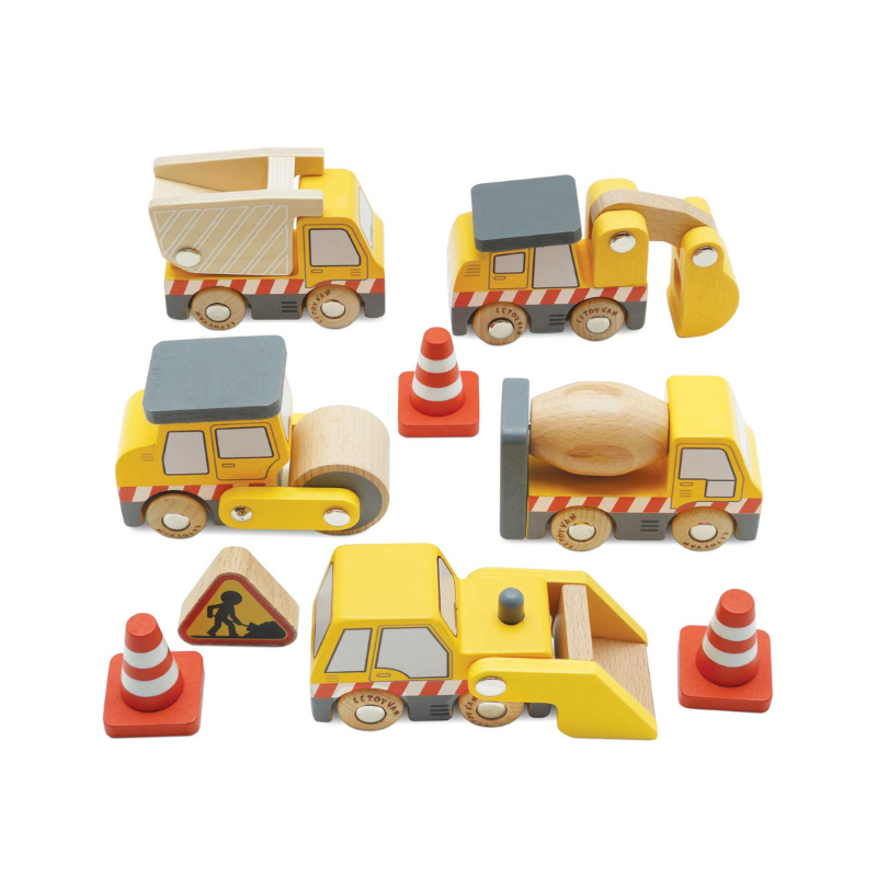 Set x5 vehículos para la construcción (le toy van)