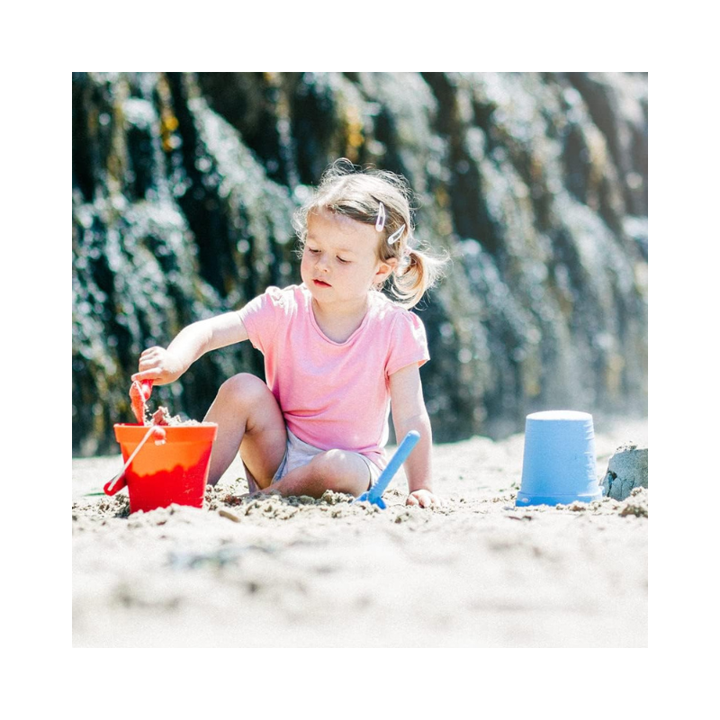 Cubo de actividades rojo cereza