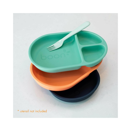 Plato de silicona chow x3 - menta