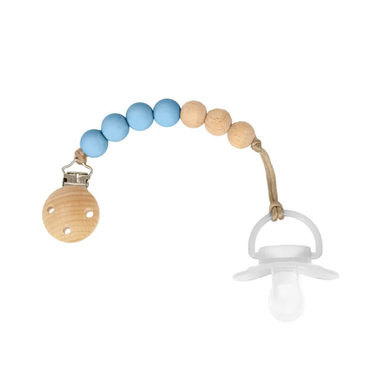 Prendedor para chupete zul
