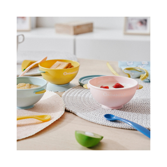 Set de 3 Bols FUNCOLORS - con tapa y pie antideslizante