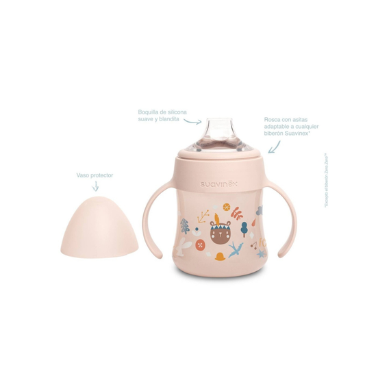 S BIBERON C/ ASAS 150ML ANTIDE S +4M FOREST ROSA