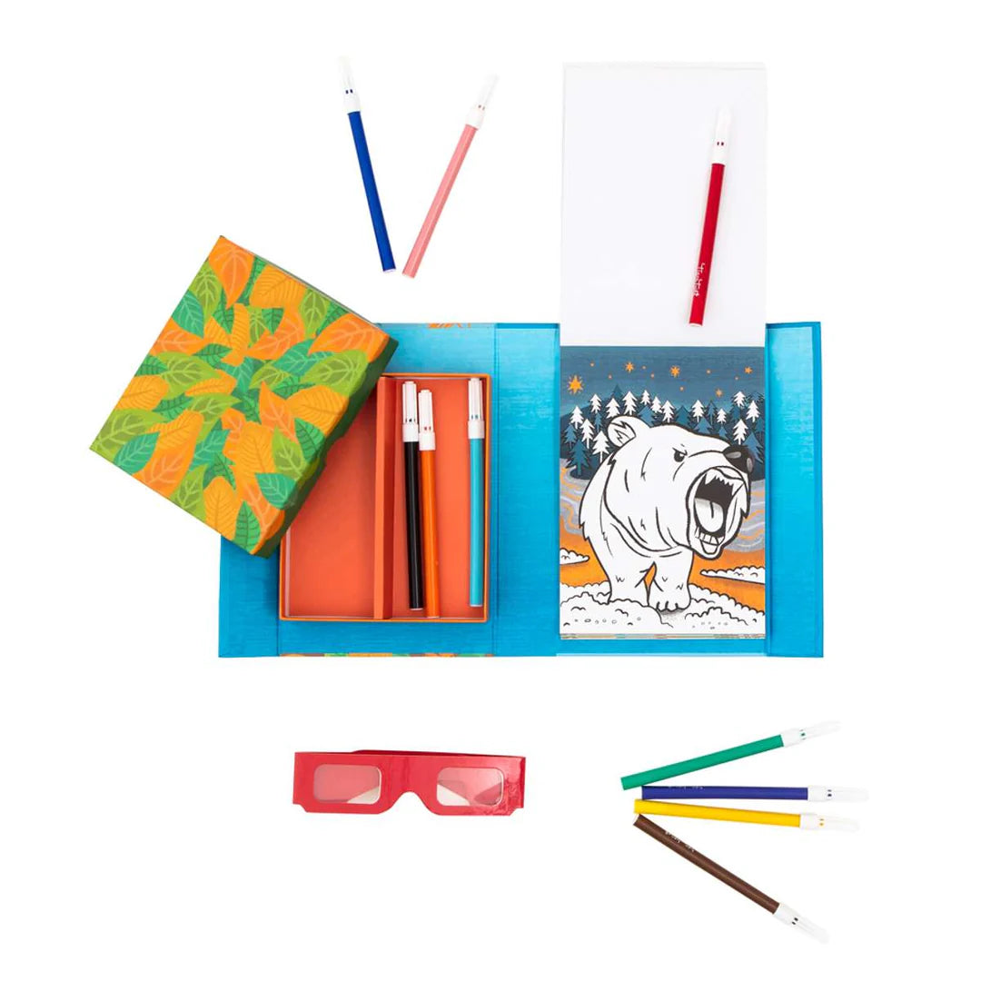 Set para Colorear 3D – Criaturas Feroces