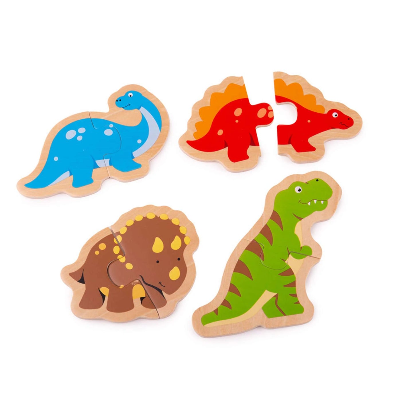Rompecabezas de dos piezas - Dinosaurio