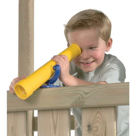 Telescopio infantil amarillo-azul