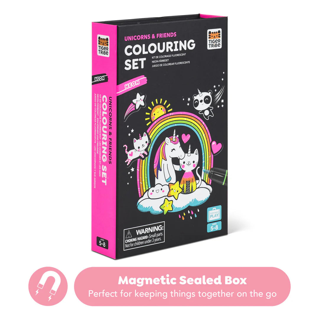 Set para Colorear Neón – Unicornios y Amigos