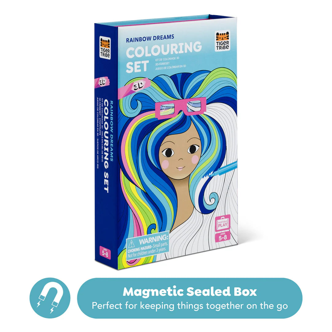 Set para Colorear 3D – Sueños de Arcoíris