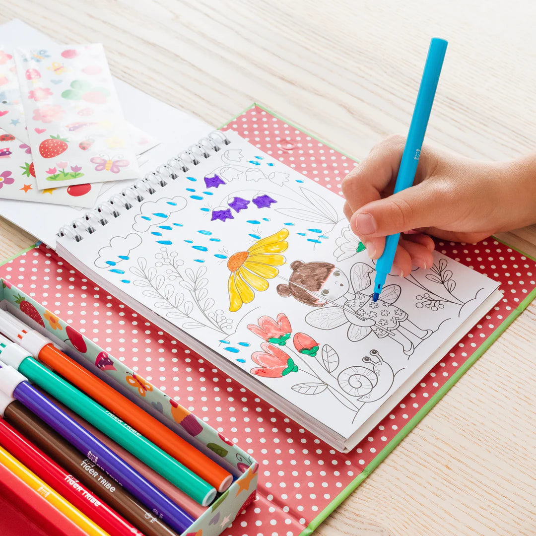 Set para Colorear – Hadas del Bosque