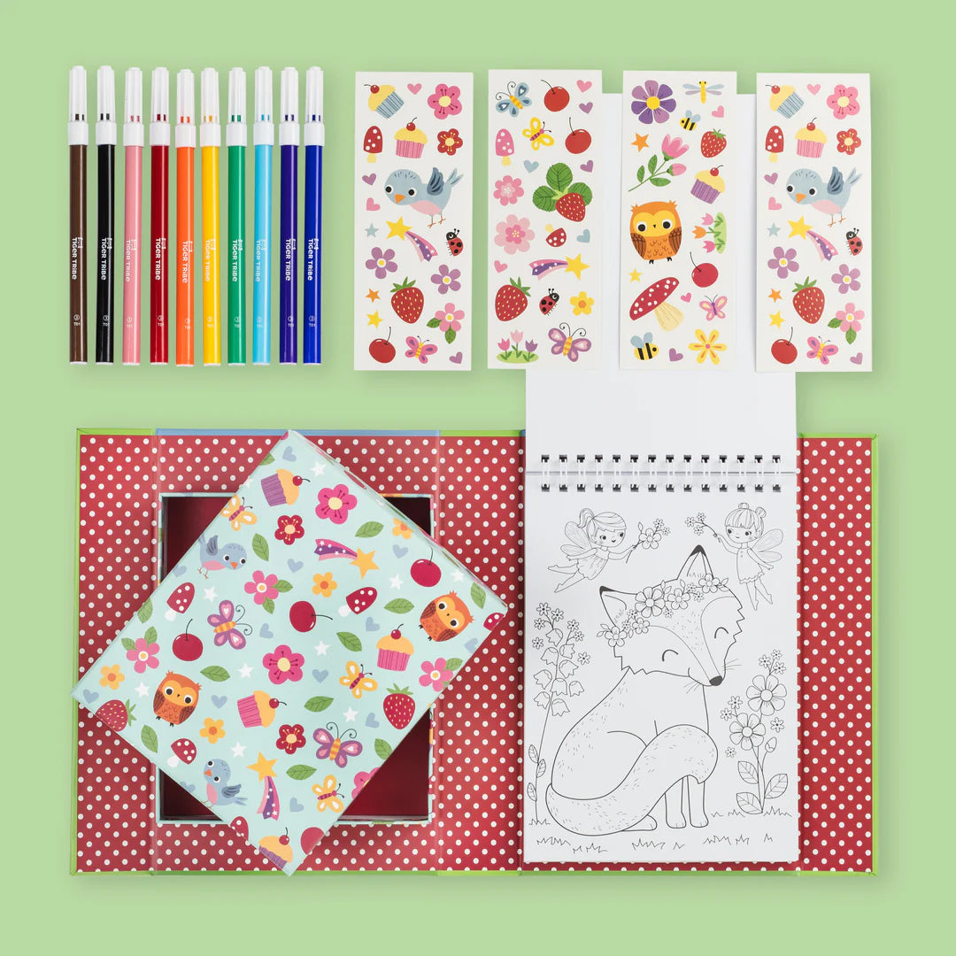 Set para Colorear – Hadas del Bosque