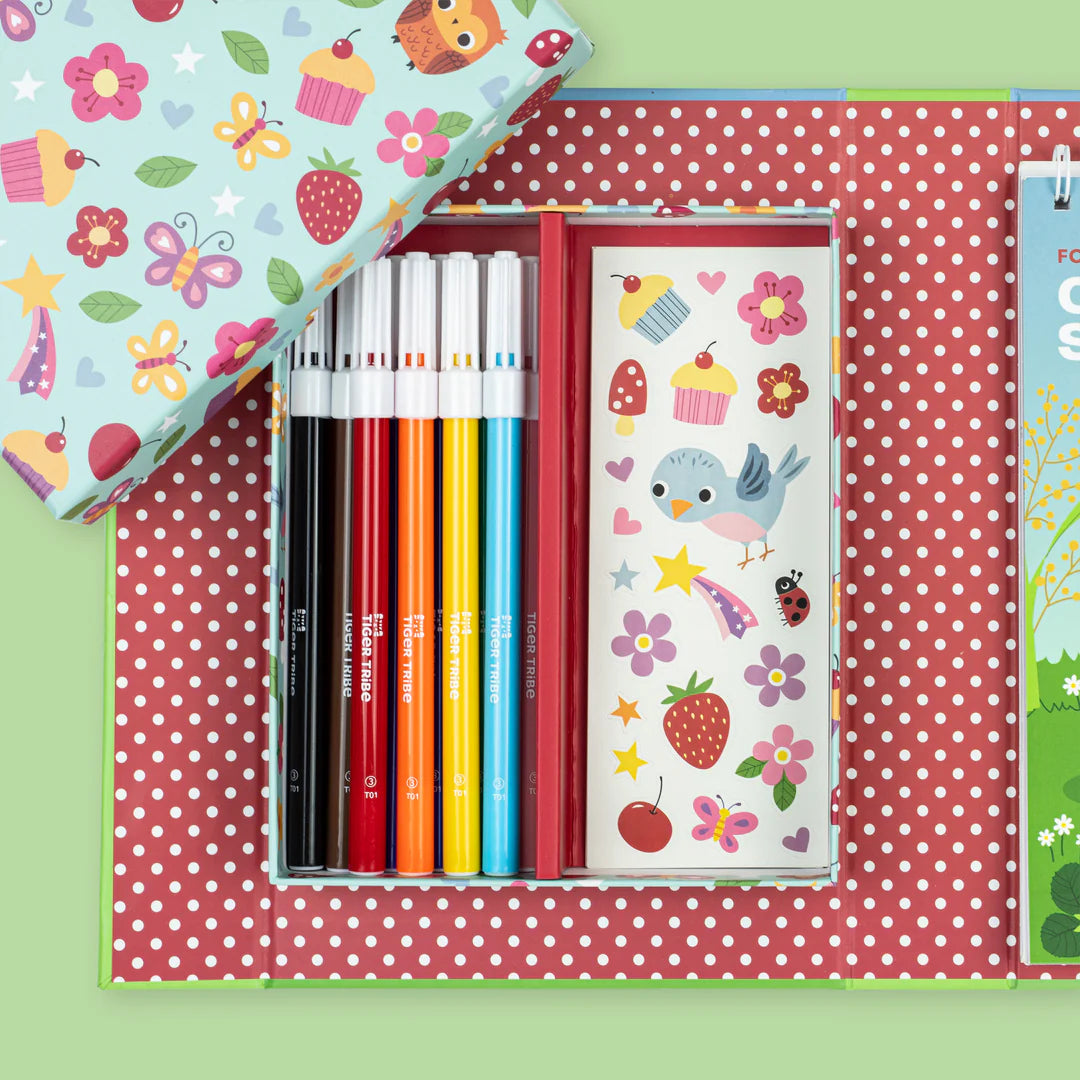 Set para Colorear – Hadas del Bosque