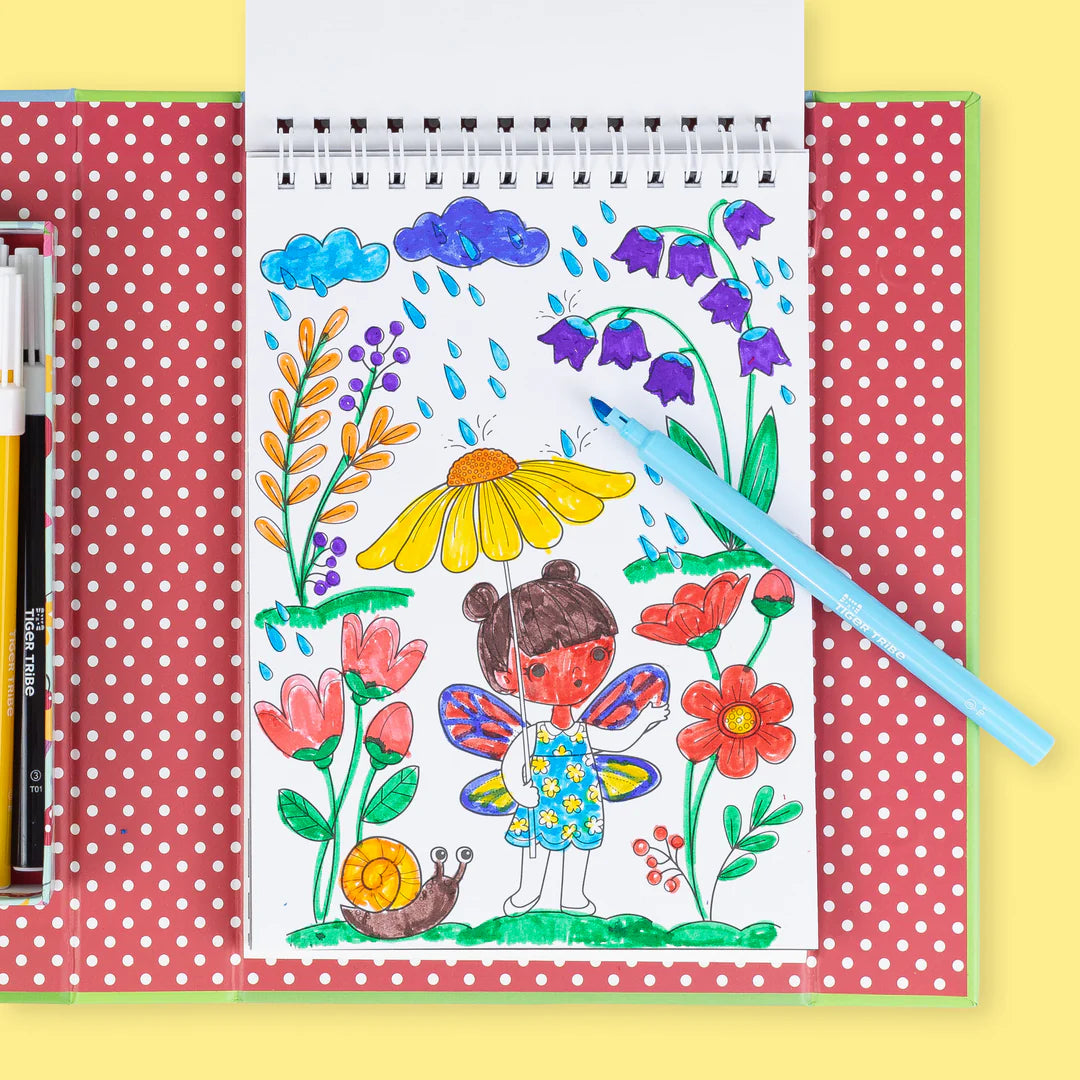 Set para Colorear – Hadas del Bosque