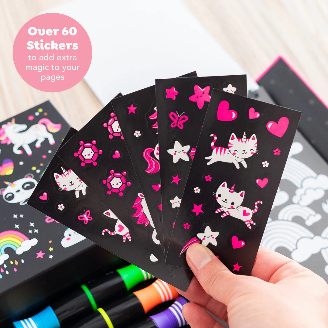 Set para Colorear Neón – Unicornios y Amigos
