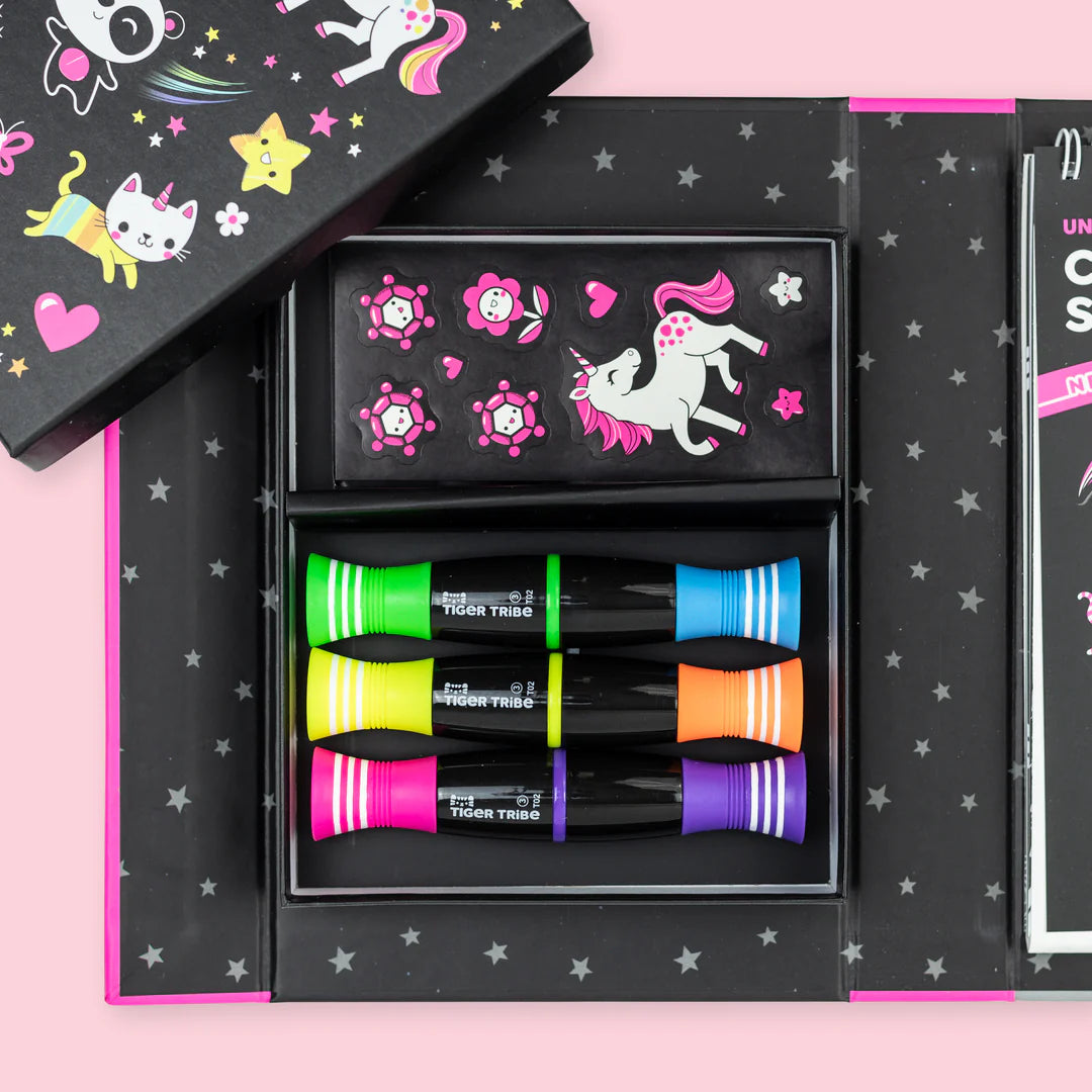 Set para Colorear Neón – Unicornios y Amigos