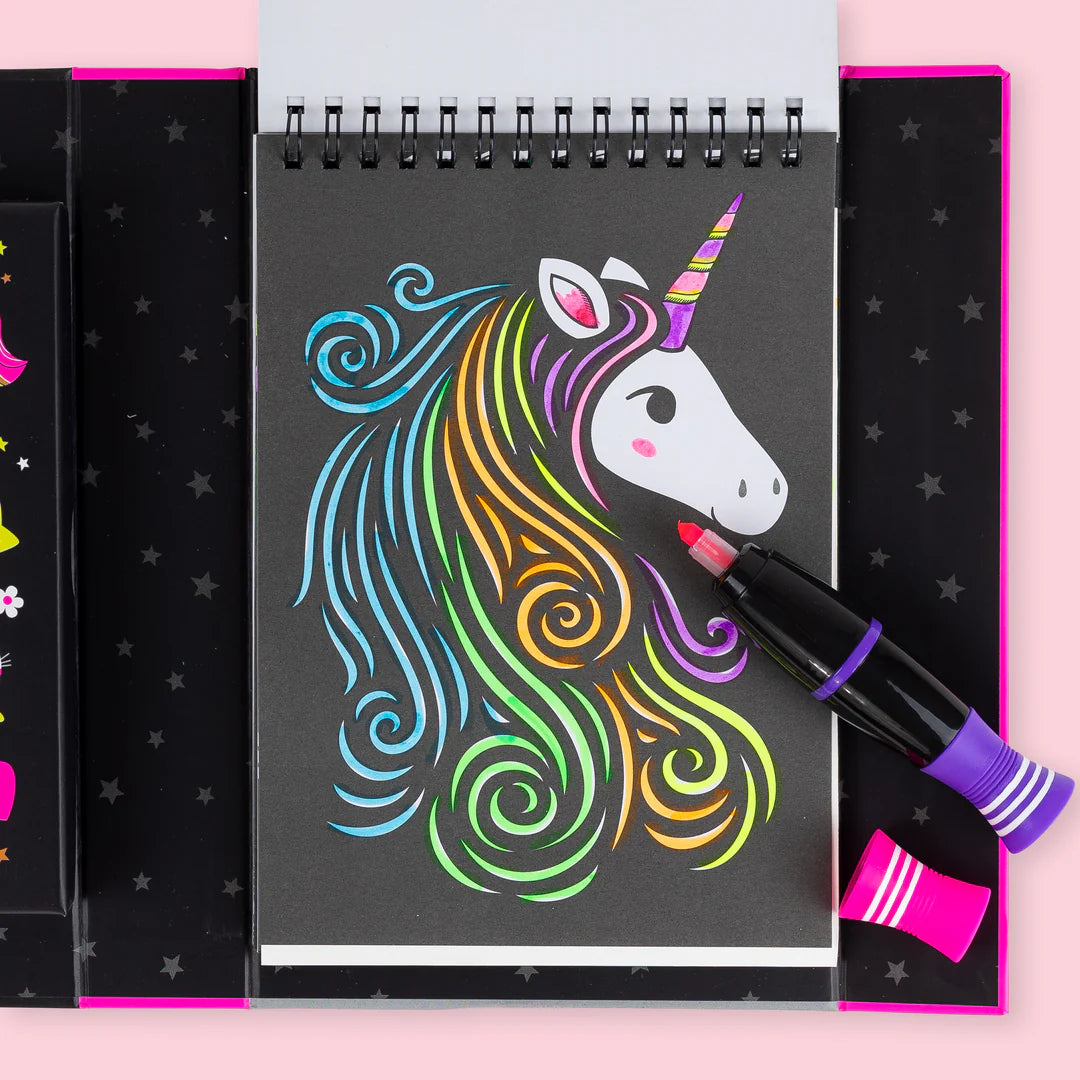 Set para Colorear Neón – Unicornios y Amigos