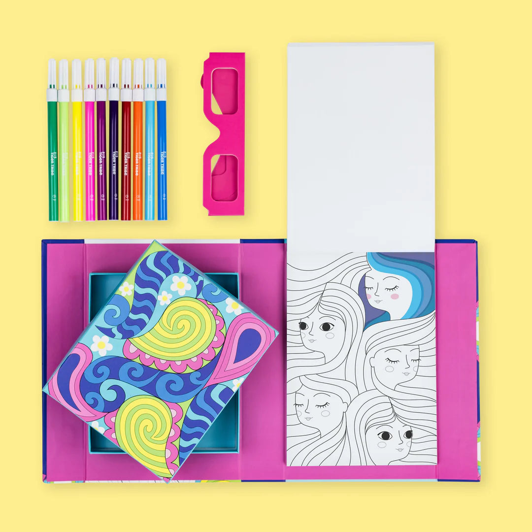 Set para Colorear 3D – Sueños de Arcoíris