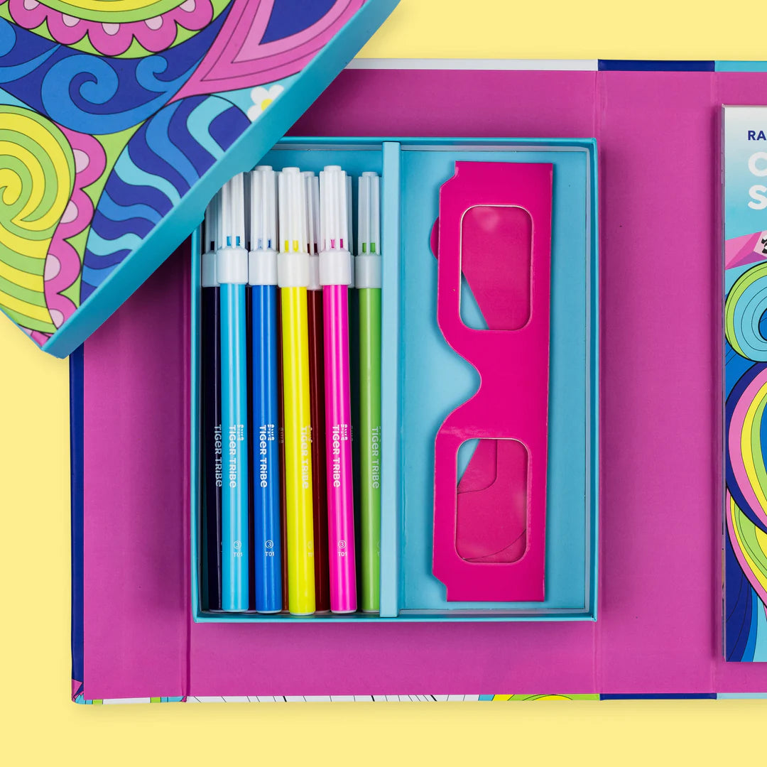 Set para Colorear 3D – Sueños de Arcoíris