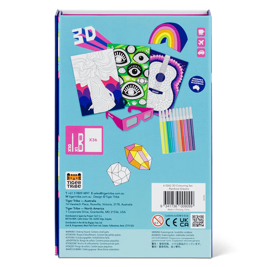Set para Colorear 3D – Sueños de Arcoíris