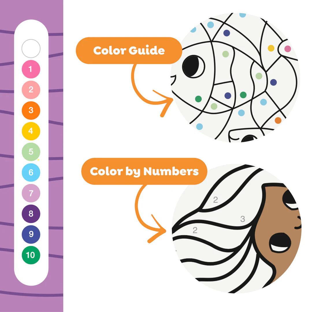 Colorear por Números – Sirenas y Amigos