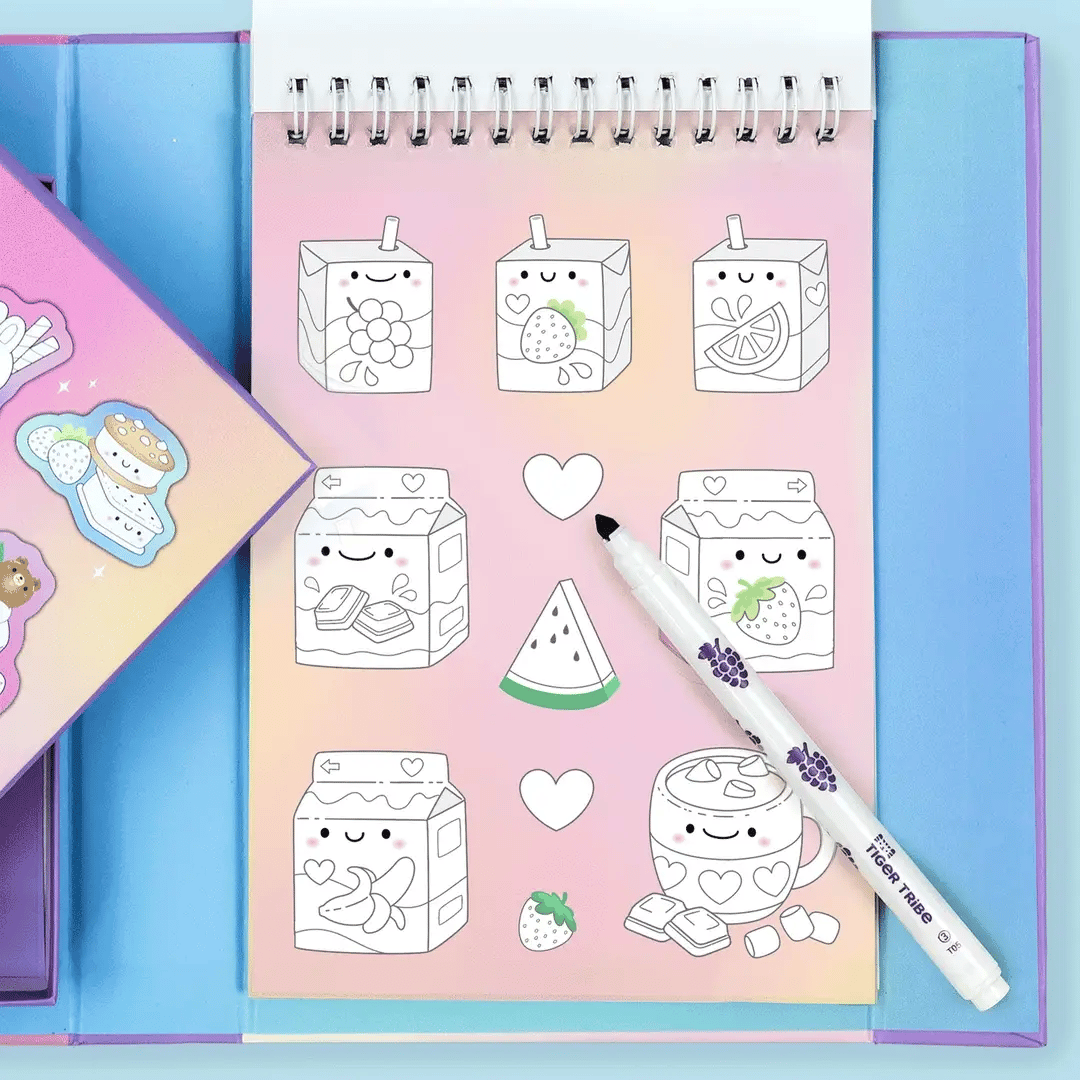 Pilas de Stickers Aromatizados – Postres Soñados