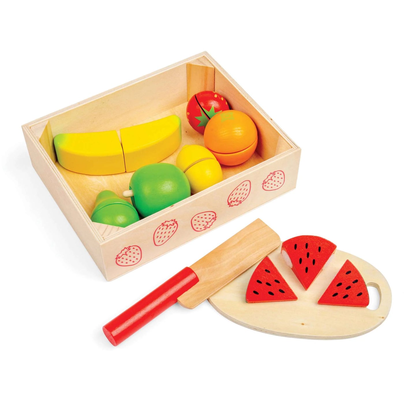 Caja de frutas para cortar