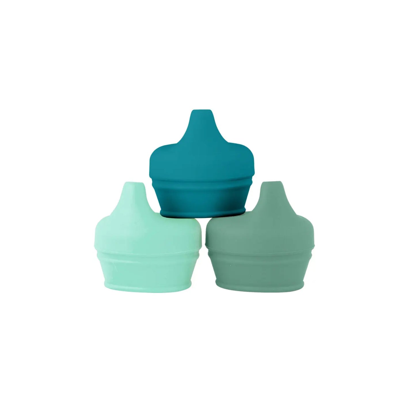 Tapas universales para vaso con pico x3 - verde