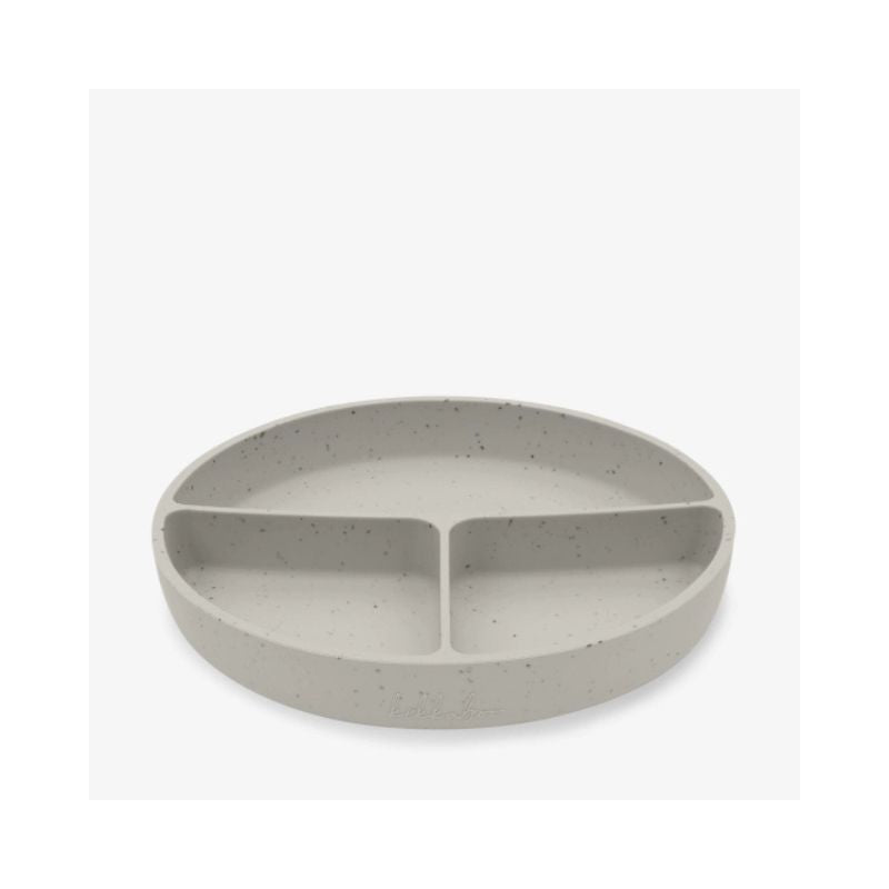 Plato Dividido con Base de Succión de Silicona Platinum Sand