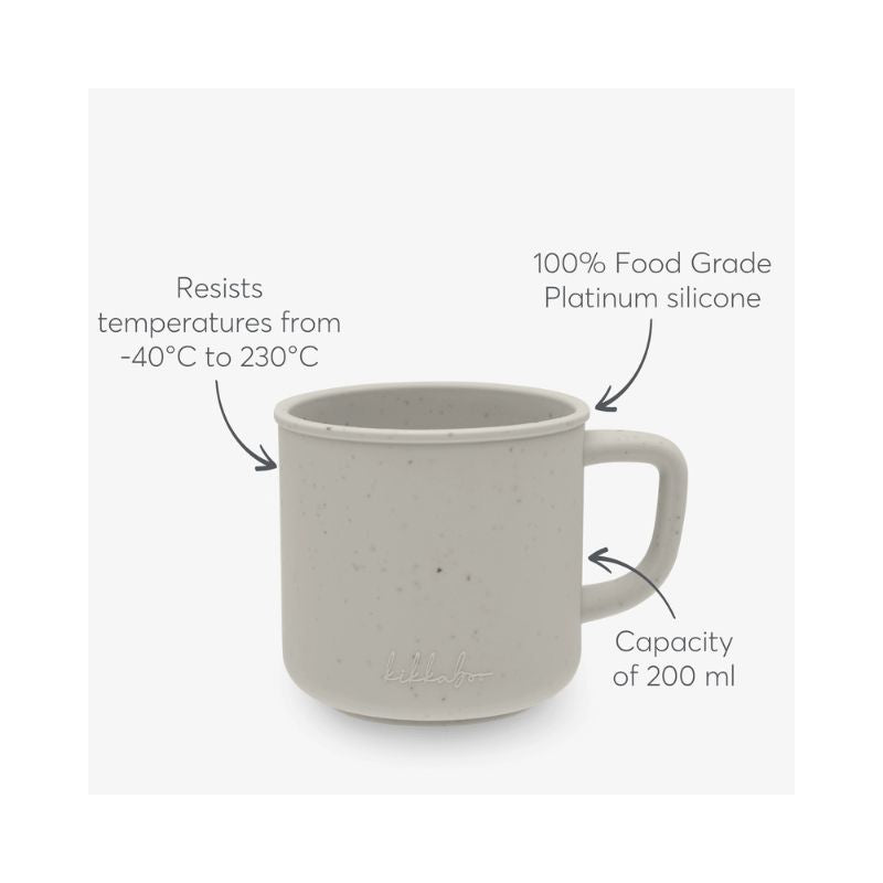 Vaso con manija Platinum Silicone Sand