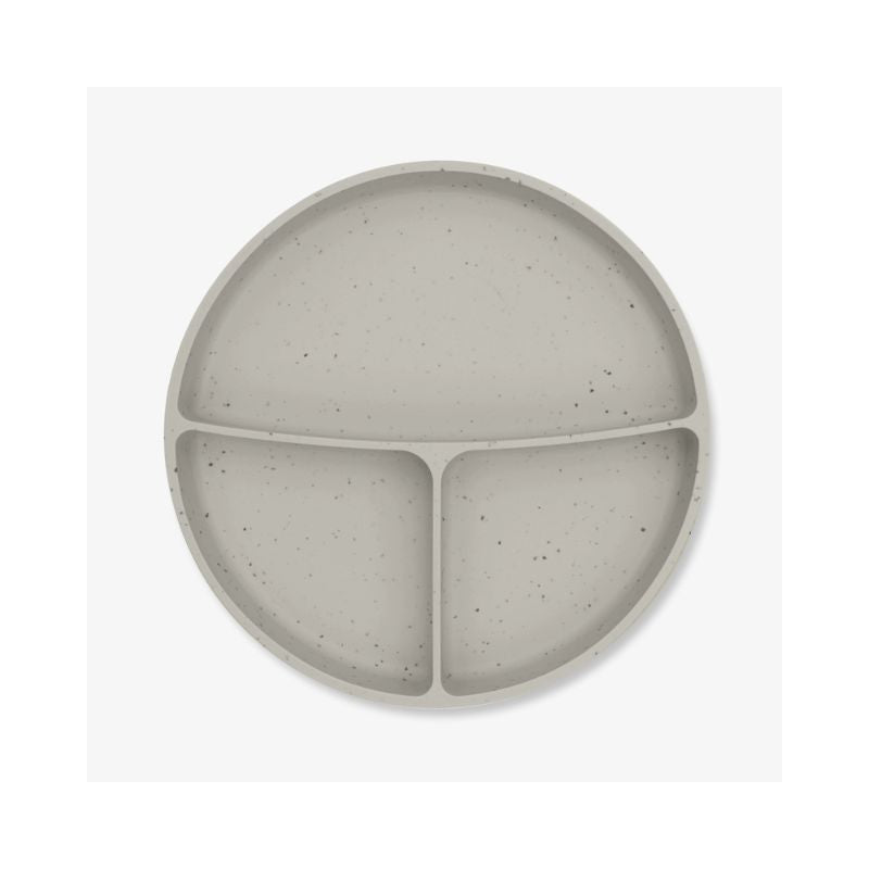 Plato Dividido con Base de Succión de Silicona Platinum Sand