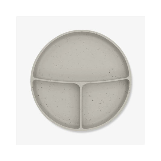 Plato Dividido con Base de Succión de Silicona Platinum Sand