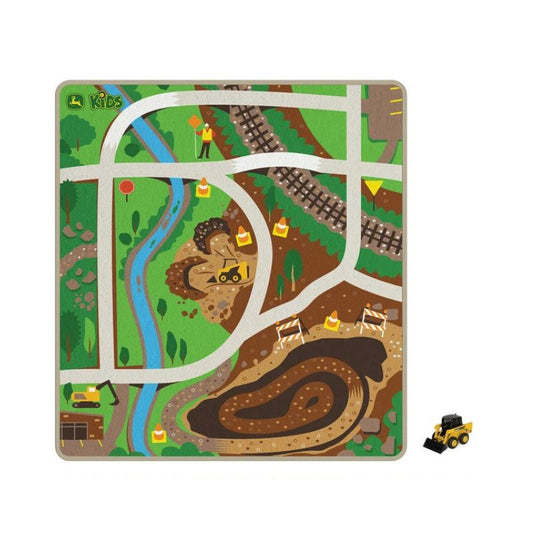 Alfombra de juego de construcción con camión