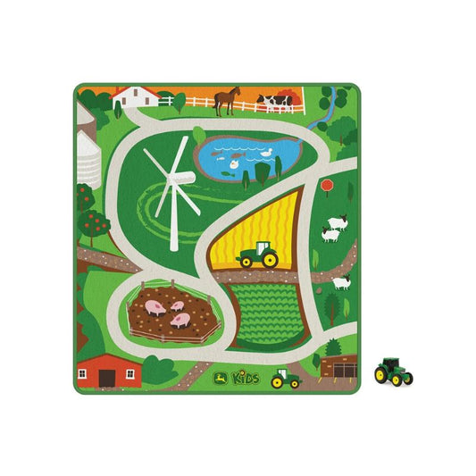 Alfombra de juego de la granja con tractor