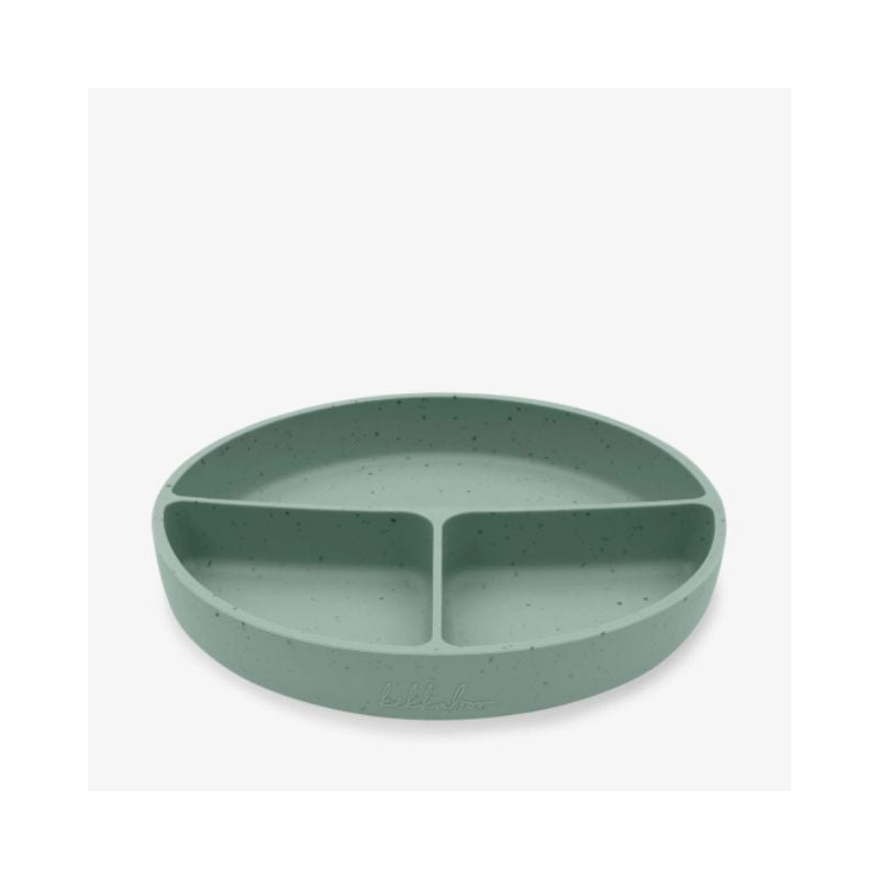 Plato Dividido con Base de Succión de Silicona Platinum Sage