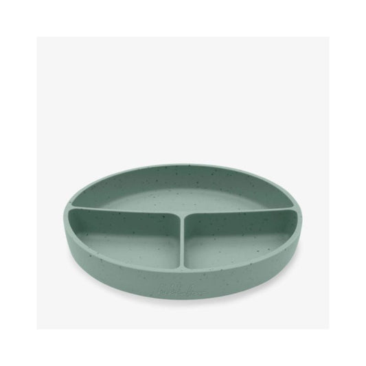 Plato Dividido con Base de Succión de Silicona Platinum Sage