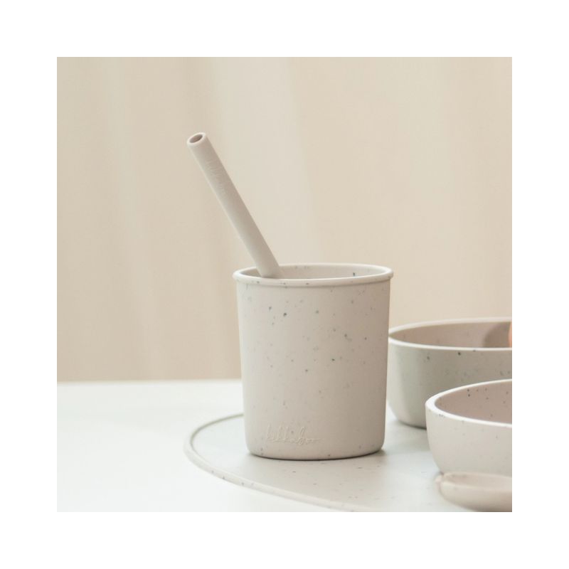 Straw set 3 pcs Platinum Silicone Blush