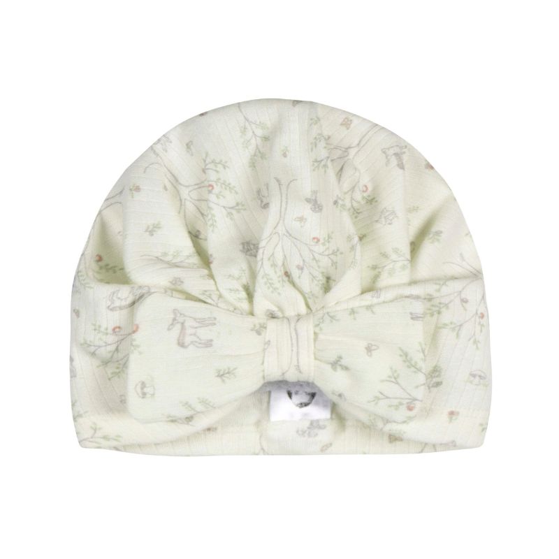 Set de Gorros y manoplas - rosas 0-6m