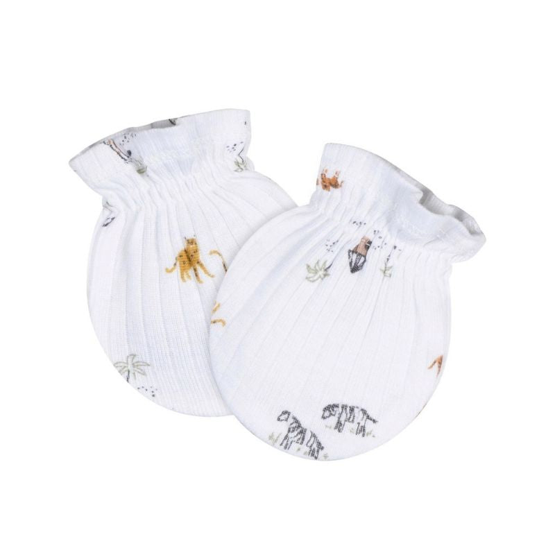 Set de Gorros y manoplas - tigres 0-6m