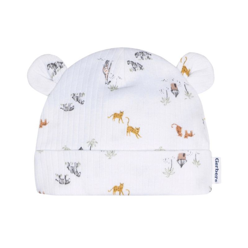 Set de Gorros y manoplas - tigres 0-6m